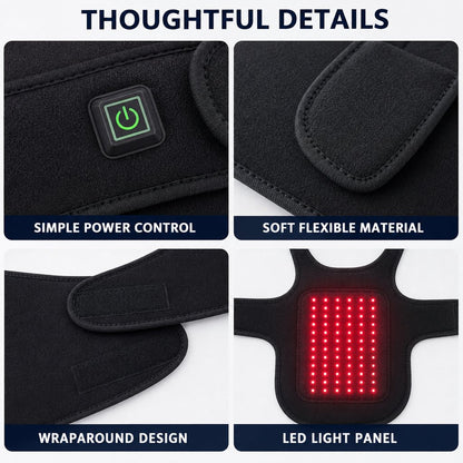 Pet Red Light Therapy Vest for Dogs & Cats – 660nm + 850nm Near-Infrared for Back, Hip, Joint & Muscle Comfort – USB or Rechargeable