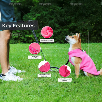 Dog Fleece Sweater with Leash Ring