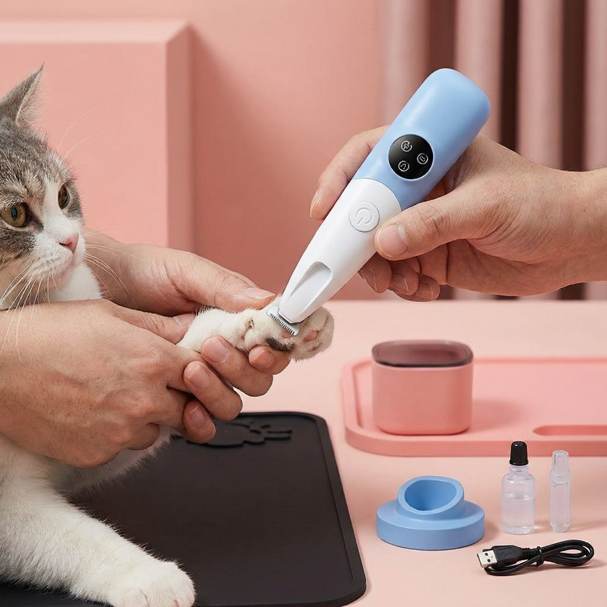 Pet Paw Trimmer – Quiet, Cordless Grooming Trimmer for Dogs & Cats