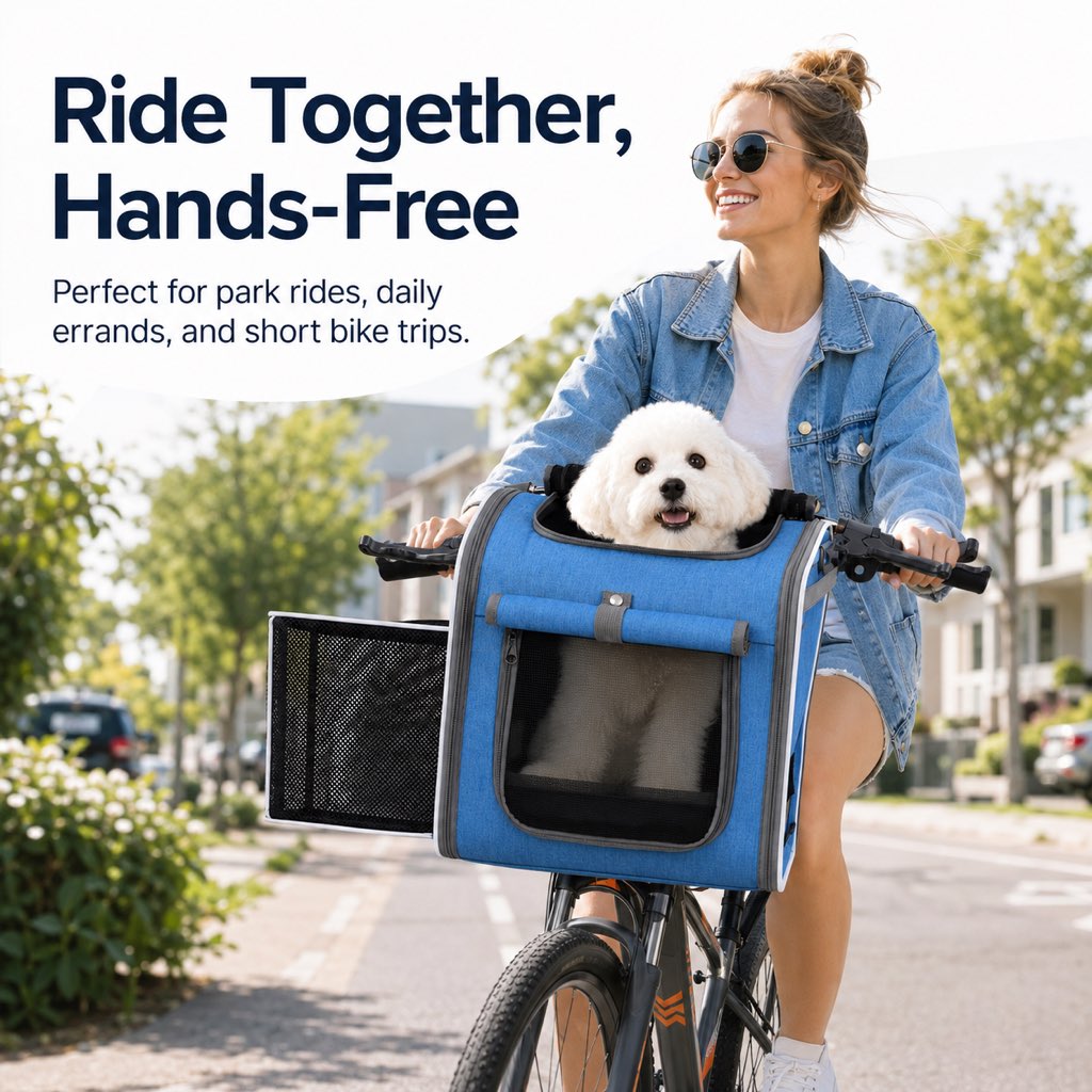 Premium 4-in-1 Expandable Pet Carrier Backpack for Bike & Travel