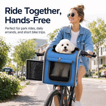Premium 4-in-1 Expandable Pet Carrier Backpack for Bike & Travel