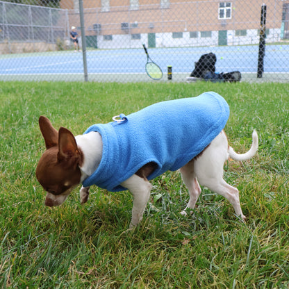 Dog Fleece Sweater with Leash Ring