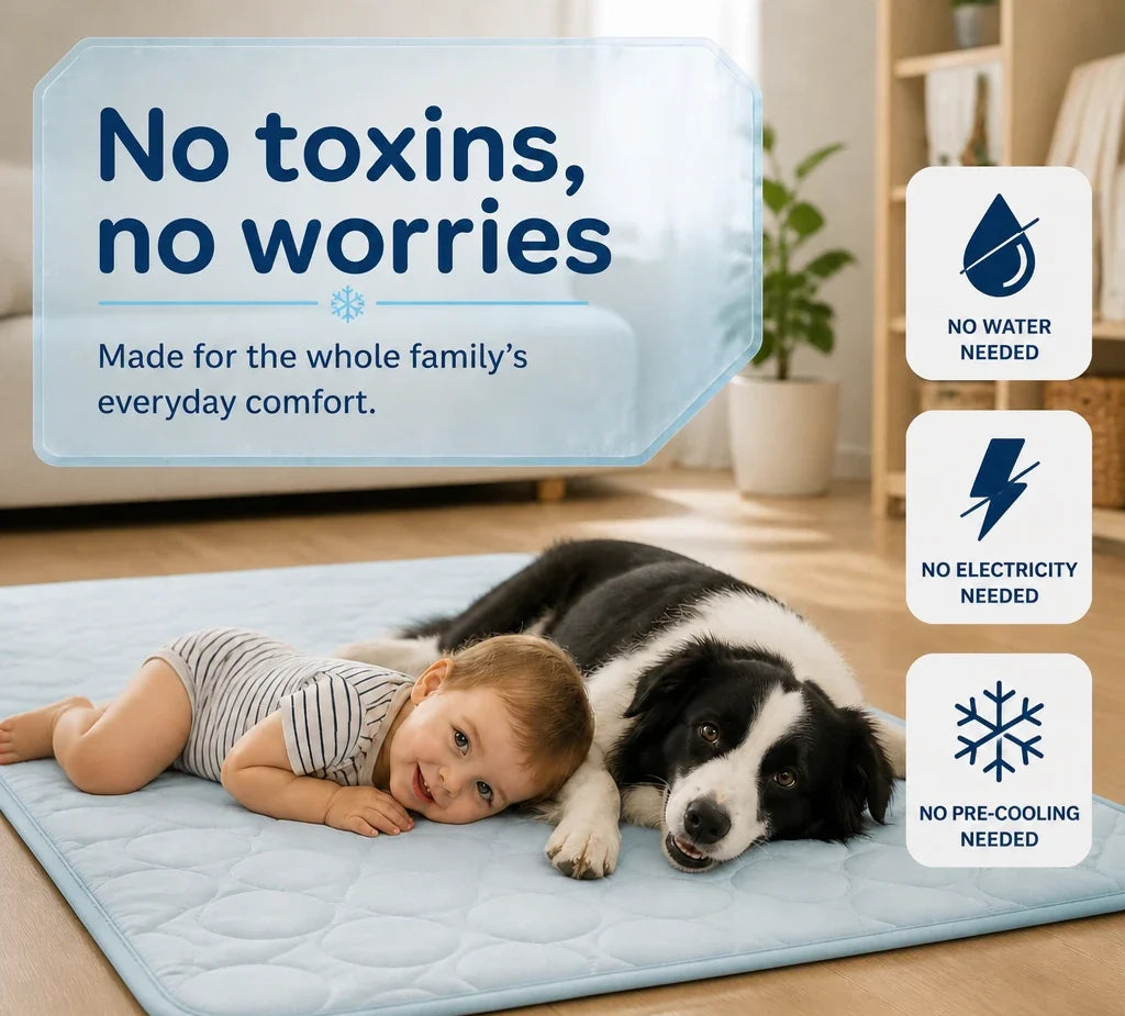 Premium Non-Toxic Cooling Dog Mat for Summer