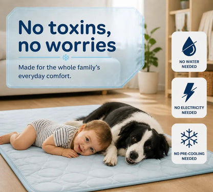 Premium Non-Toxic Cooling Dog Mat for Summer