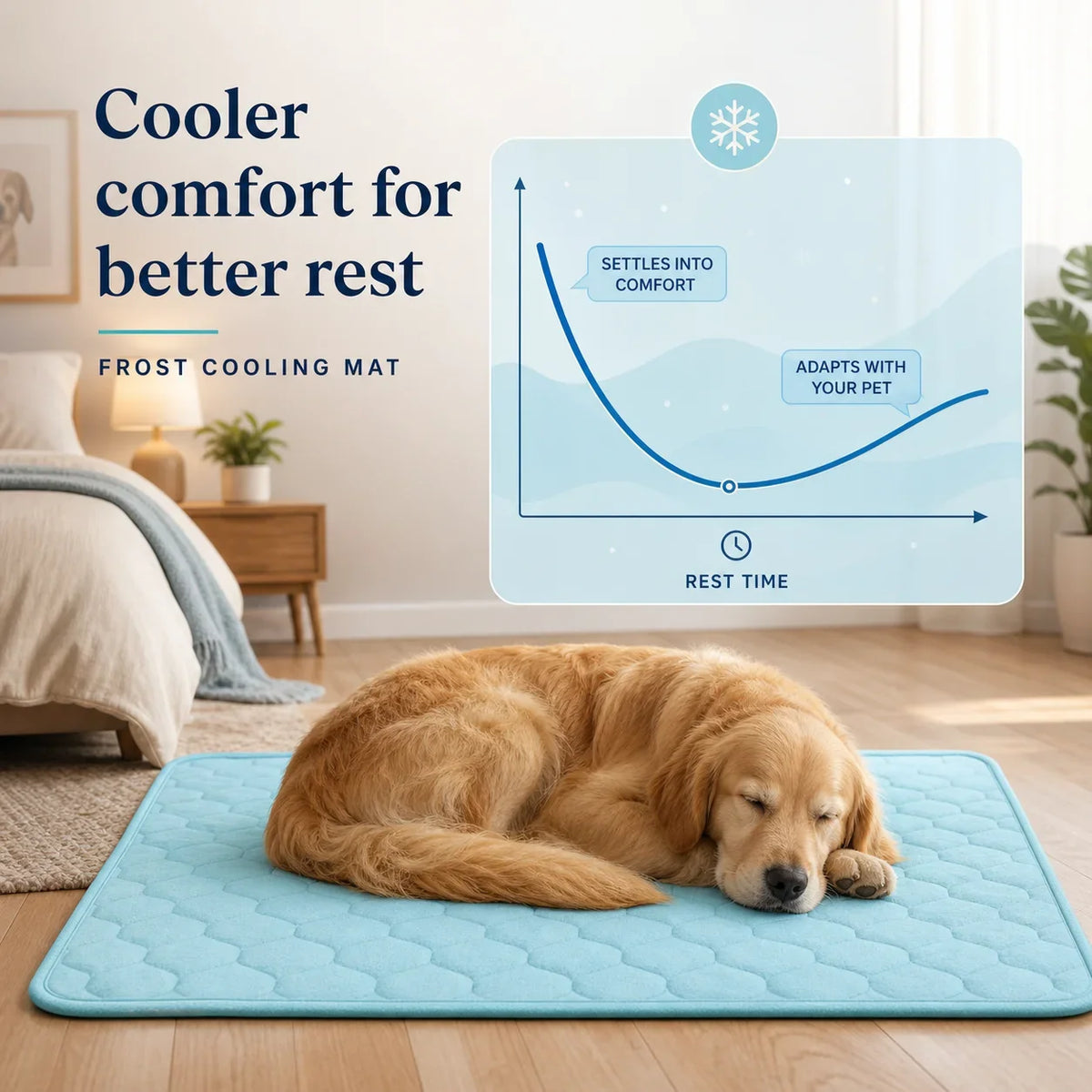 Premium Non-Toxic Cooling Dog Mat for Summer