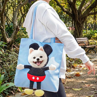 Out Cat Carrier Tote for Walks & Vet Visits - Lightweight Canvas Pet Bag for Cats & Small Dogs