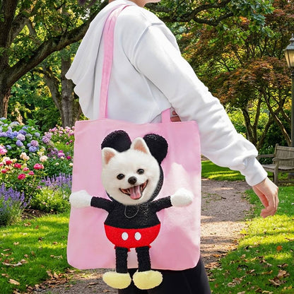 Out Cat Carrier Tote for Walks & Vet Visits - Lightweight Canvas Pet Bag for Cats & Small Dogs