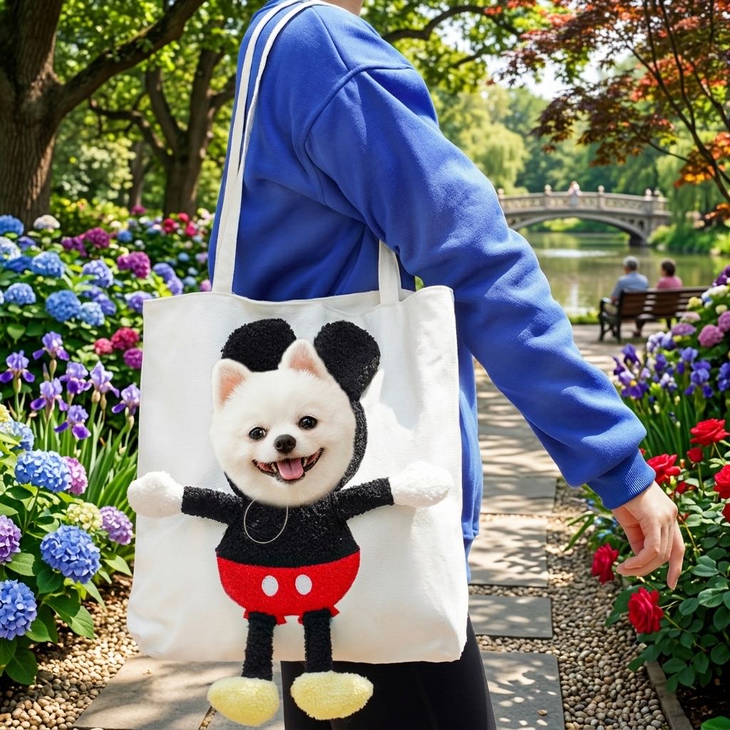 Out Cat Carrier Tote for Walks & Vet Visits - Lightweight Canvas Pet Bag for Cats & Small Dogs