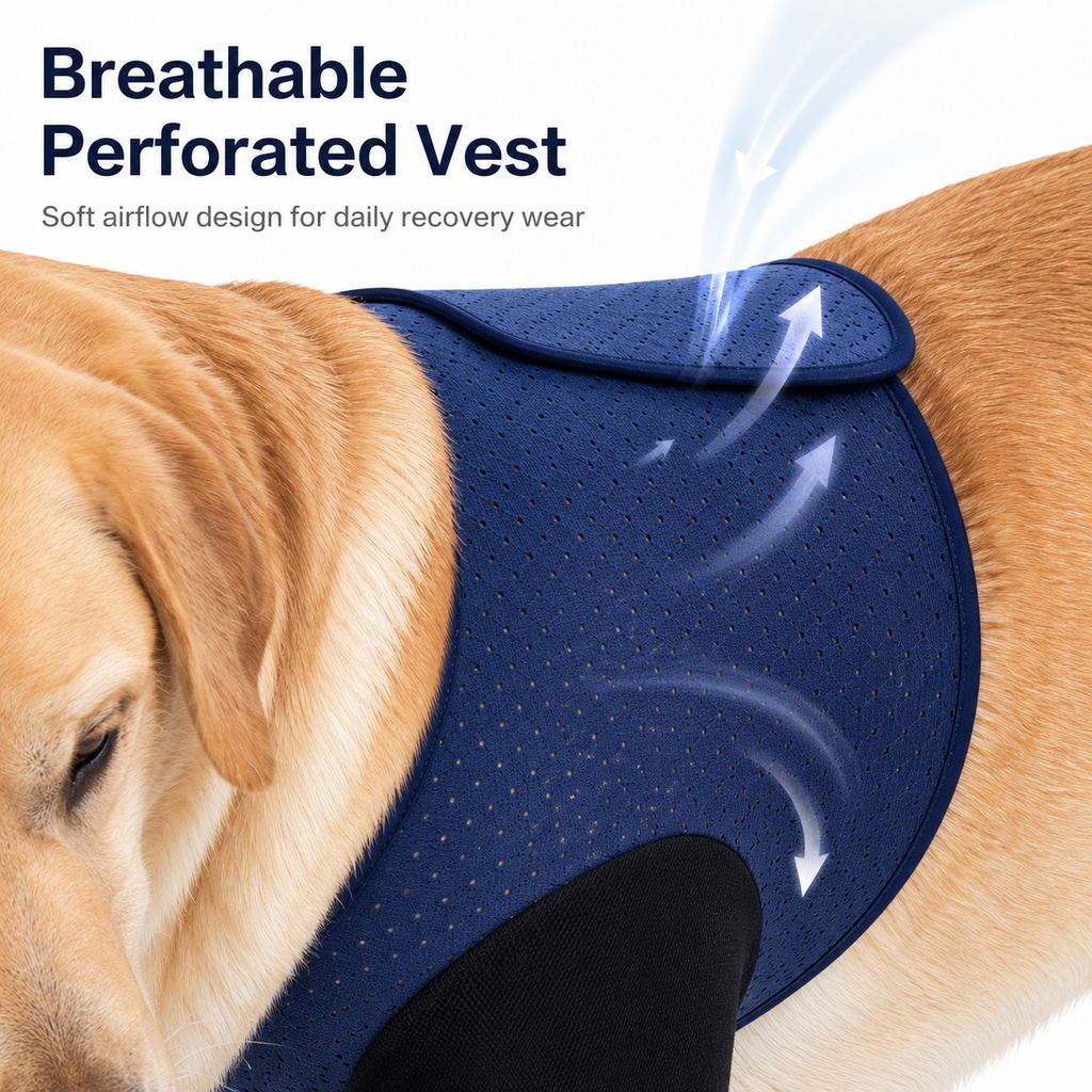 PawGuard Dual Front Leg Recovery Sleeves for Dogs - Cone-Free Anti-Lick Protection for Post-Surgery, Scratching & Sensitive Front Legs