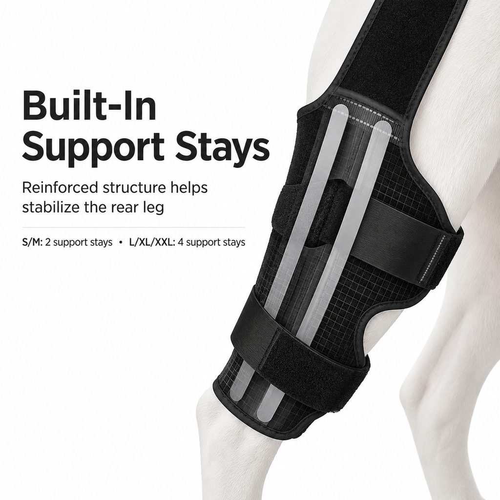 RearGuard Dog Rear Leg Support Brace - Anti-Slip Hind Leg Stability Wrap for Senior Dogs, Hardwood Floors & Recovery Walks