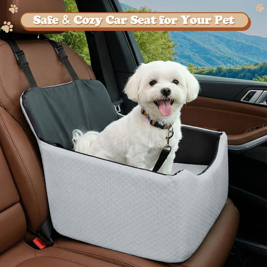Premium Elevated Dog Car Booster Seat for Small Pets