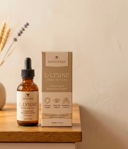 L-Lysine Drops for Cats — Sneezing & Eyes