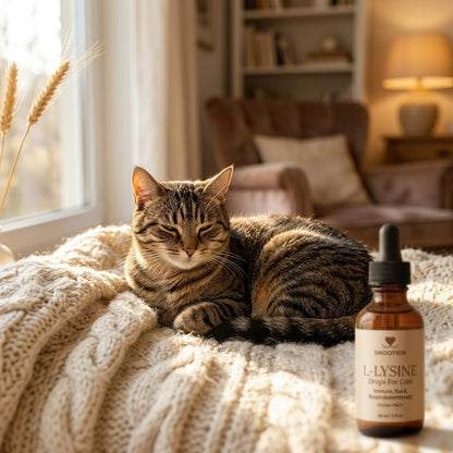 L-Lysine Drops for Cats — Sneezing & Eyes