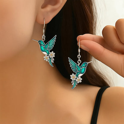 The Hummingbird Set — Necklace & Earrings