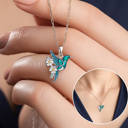 The Hummingbird Set — Necklace & Earrings