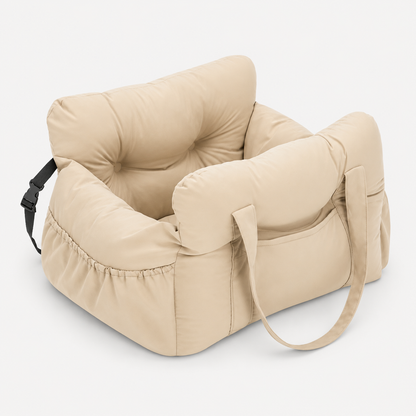 Premium 2-in-1 Dog Car Seat & Travel Bed Carrier