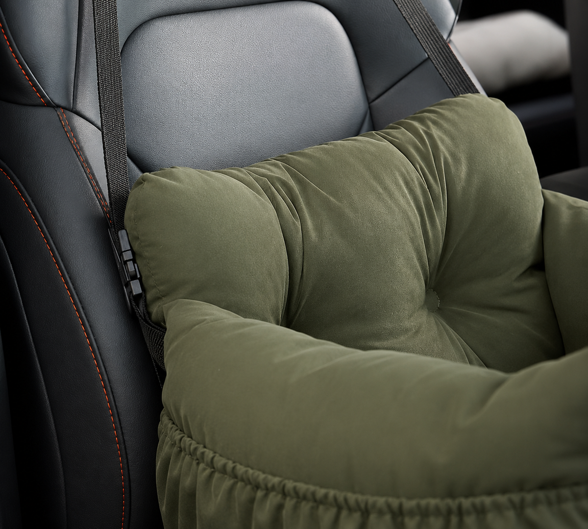 Premium 2-in-1 Dog Car Seat & Travel Bed Carrier