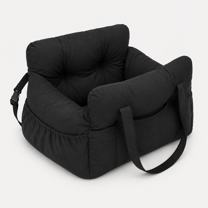 Premium 2-in-1 Dog Car Seat & Travel Bed Carrier