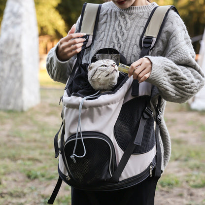 Snootkin Hands-Free Cat Travel Backpack & Front Pouch - PawPouch