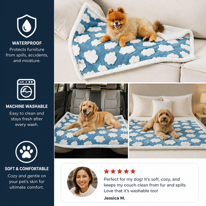 Waterproof Pet Blanket – Dual-Sided Couch & Furniture Protector