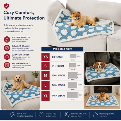 Waterproof Pet Blanket – Dual-Sided Couch & Furniture Protector