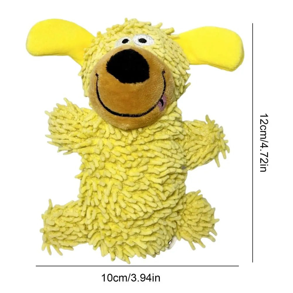 Giggle Plush Dog Toy — Squeaky Fetch & Chew