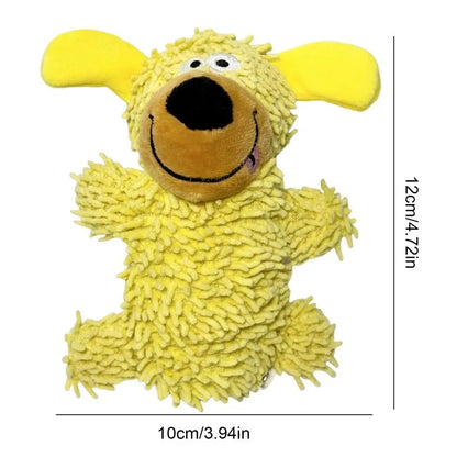 Giggle Plush Dog Toy — Squeaky Fetch & Chew