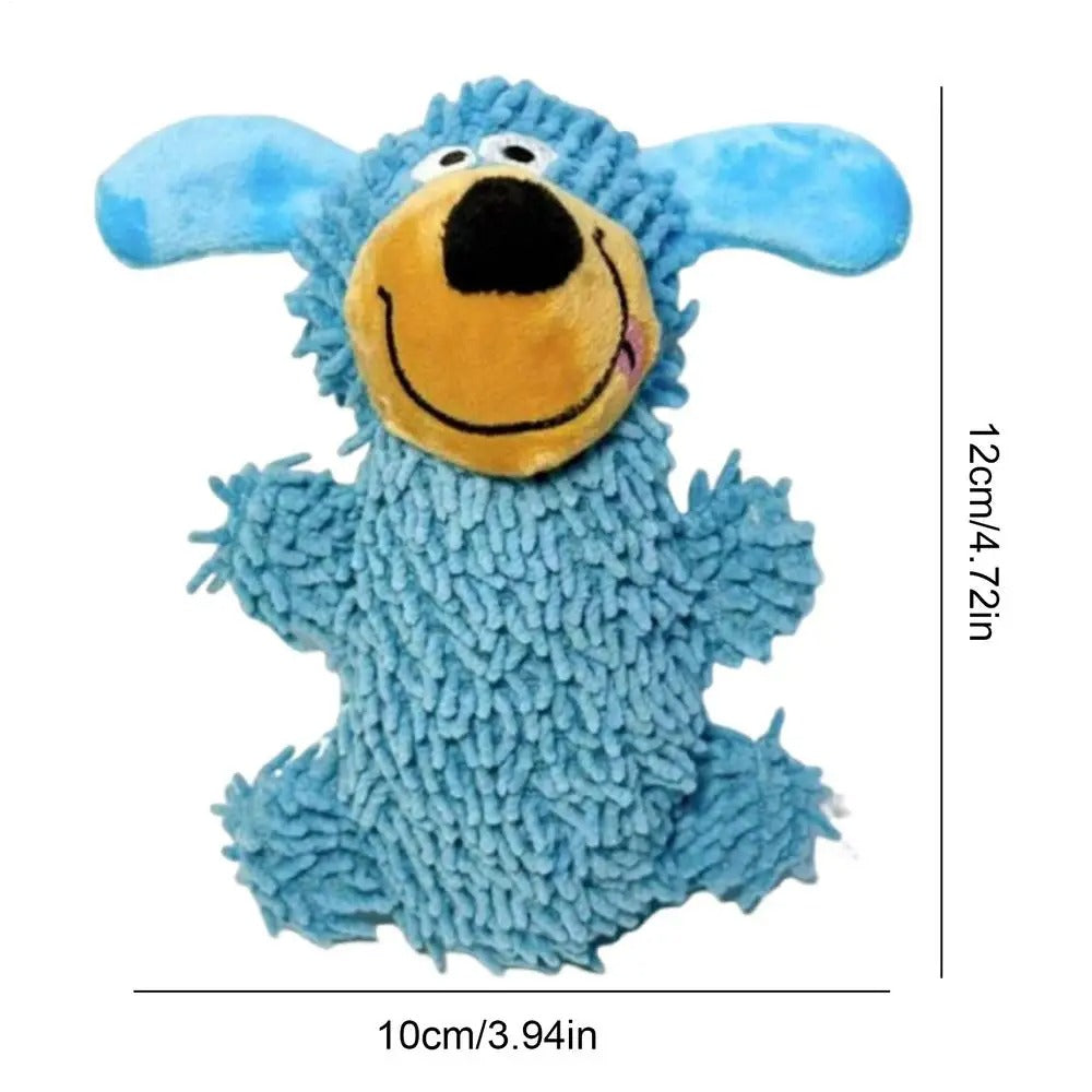 Giggle Plush Dog Toy — Squeaky Fetch & Chew