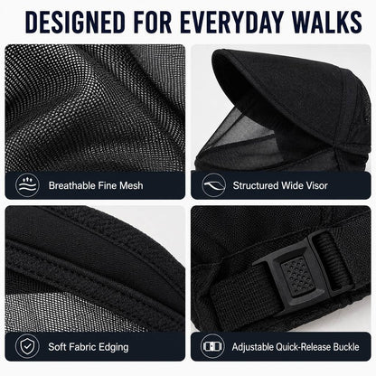 Breathable Anti-Scavenging Dog Muzzle for Walks - Mesh Hood Helps Block Food Scraps & Trash