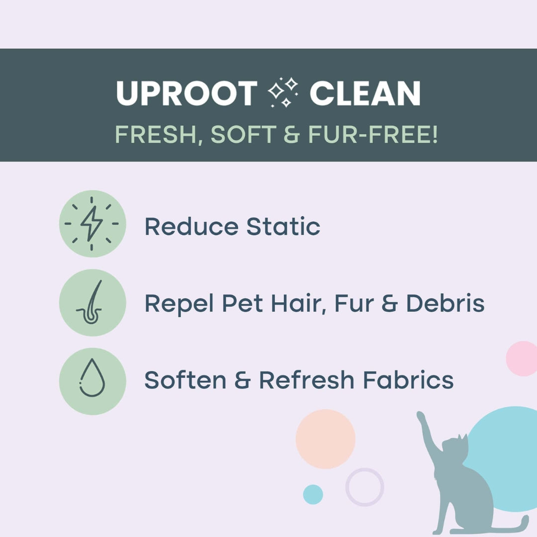 Pet Hair Dryer Sheets — Reduce Fur, Static & Cling