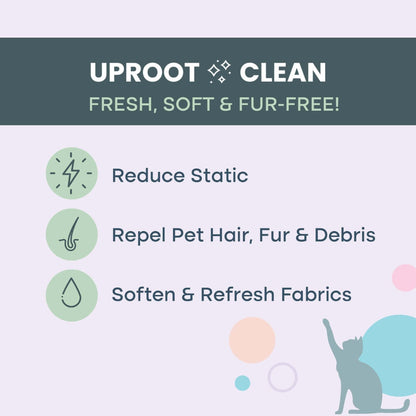 Pet Hair Dryer Sheets — Reduce Fur, Static & Cling