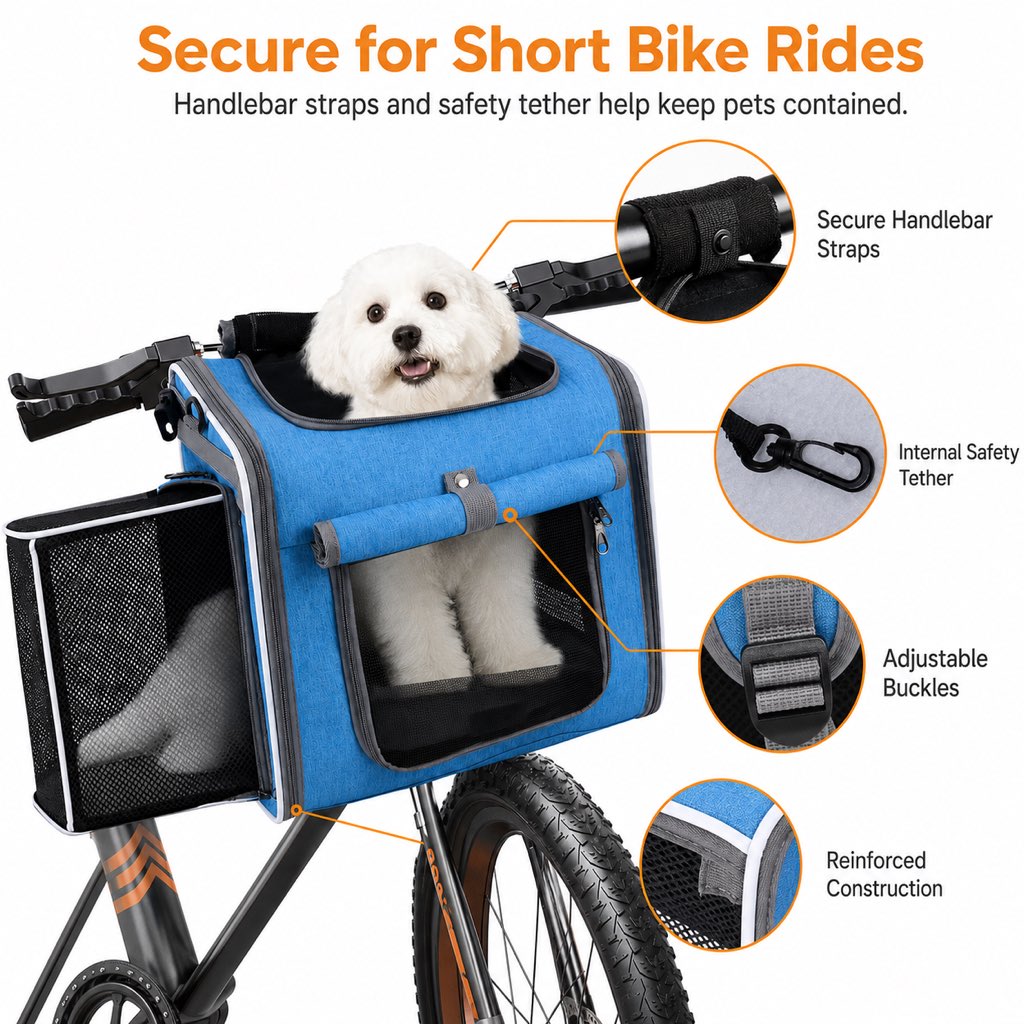 Premium 4-in-1 Expandable Pet Carrier Backpack for Bike & Travel