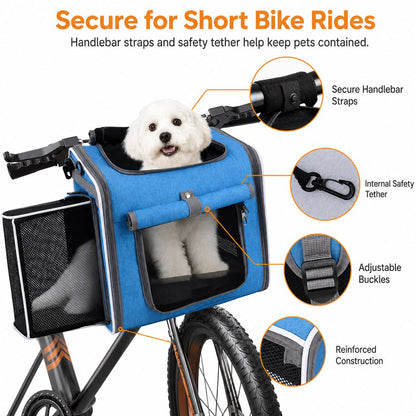 Premium 4-in-1 Expandable Pet Carrier Backpack for Bike & Travel