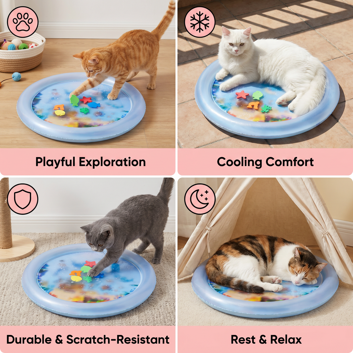 Cooling Play Water Bed for Cats 2.0