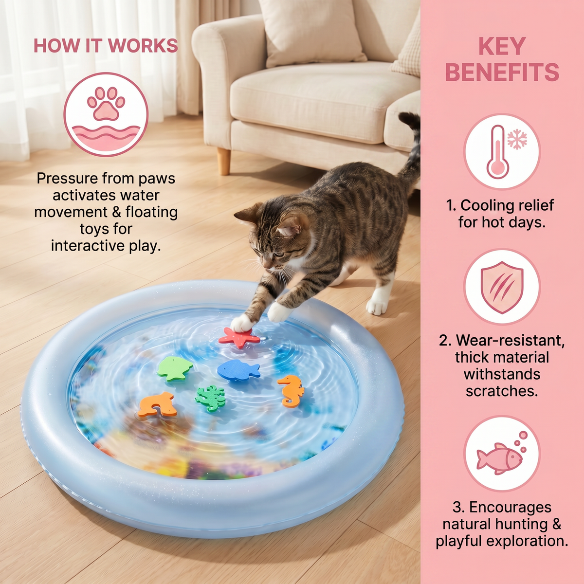 Cooling Play Water Bed for Cats 2.0