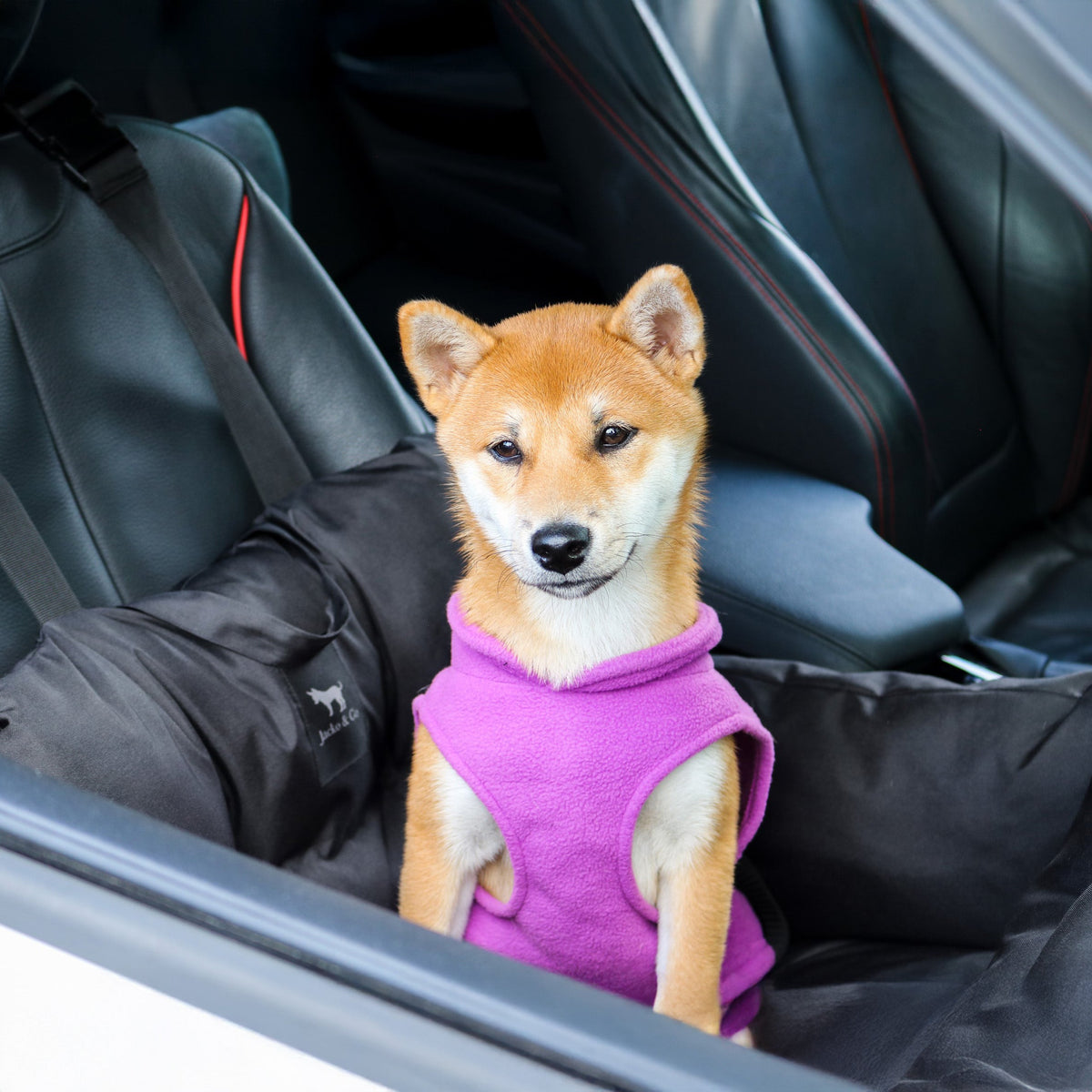 Dog Fleece Sweater with Leash Ring