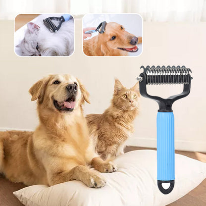 Double-Sided Dematting Brush for Pets