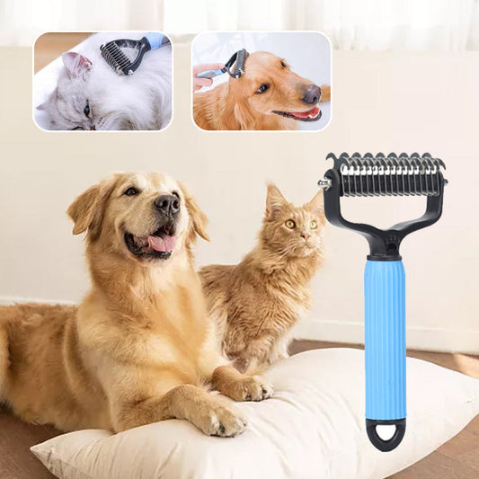 Double-Sided Dematting Brush for Pets