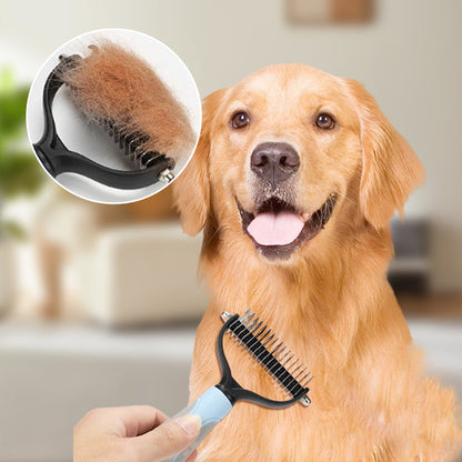 Double-Sided Dematting Brush for Pets