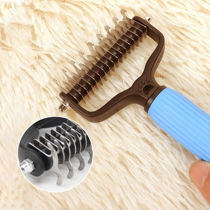 Double-Sided Dematting Brush for Pets