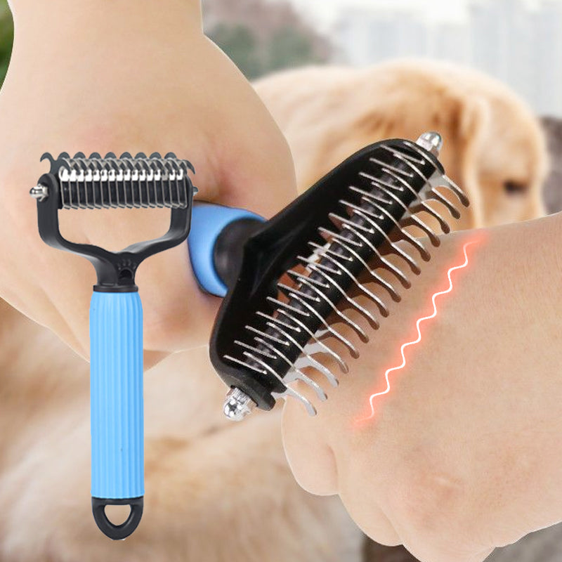 Double-Sided Dematting Brush for Pets