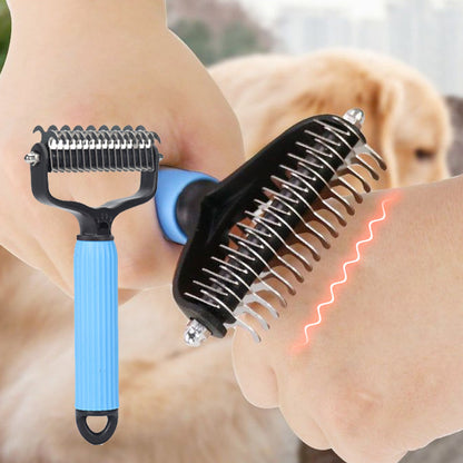 Double-Sided Dematting Brush for Pets