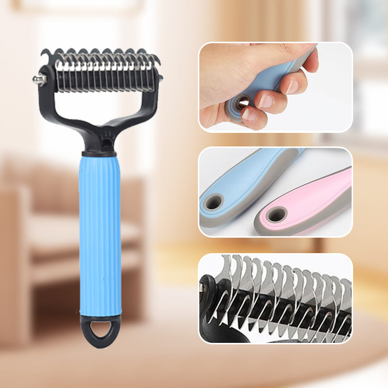 Double-Sided Dematting Brush for Pets