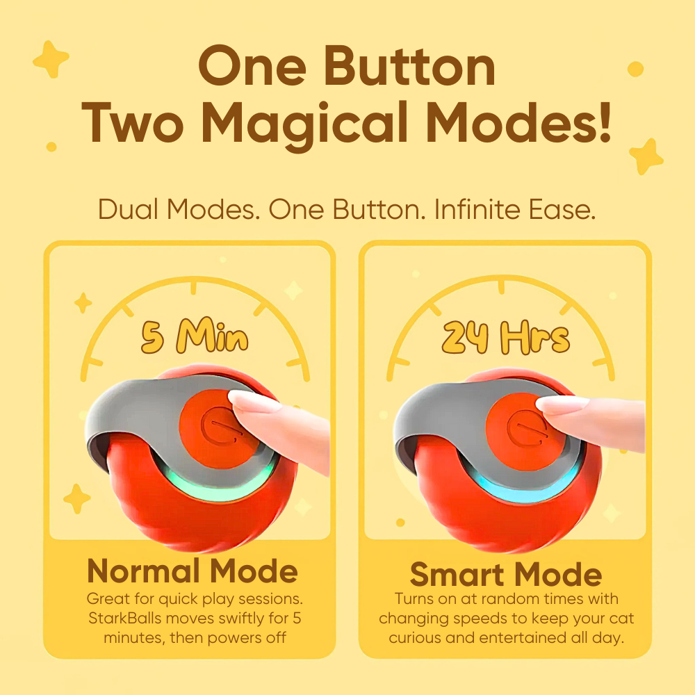 Snootkin Smart Interactive Cat Ball Toy - Self-Moving Teaser