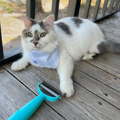 Cat & Dog Deshedding Tool — Dual-Sided Dematting Comb