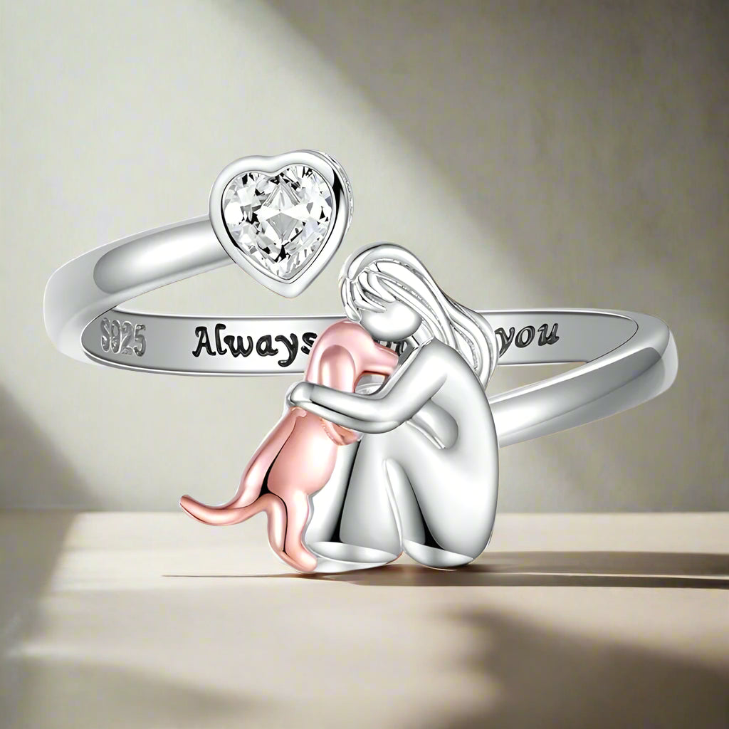The Always Ring — 925 Silver Dog with Zirconia
