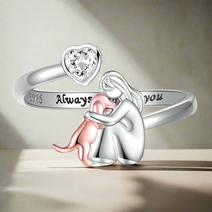 The Always Ring — 925 Silver Dog with Zirconia
